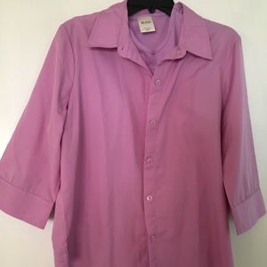 Sleeveless tank w/matching shirt